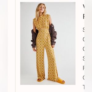 Free People Floral Jumpsuit